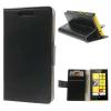 Husa Neagra Nokia Lumia 520 525 Portofel Piele PU Stand Neagra