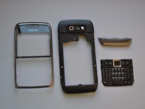 Nokia E71 Carcasa Originala 4 Piese Swap - Gri