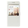 Husa Flip Cu Fereastra Huawei Ascend G7 G7-L01 G7-L03 Textura Silk Si Stand Alba