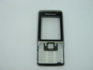 Carcasa Fata Sony Ericsson C702 Originala Swap Gri