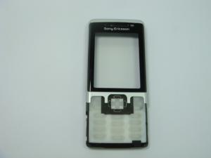 Carcasa Fata Sony Ericsson C702 Originala Swap Argintie