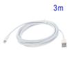 Cablu 3m lightning 8pini incarcare usb iphone 5 5s 5c