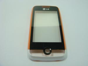 Carcasa Fata Cu TouchScreen LG GS290 Cookie Fresh Originala Swap Portocalie