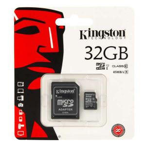 Card de Memorie Kingston microSDHC 32GB Class 10 + Adaptor