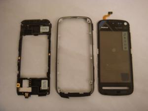 Nokia 5800 Xpress Music Kit With Chassis And Touch Screen + Good Contact Without Metal Frame Black Swap (5800 3 Pcs Black)