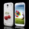 Husa Samsung Galaxy S IV 4 i9500 i9505 Bling Bling 3D Cirese Si Diamante