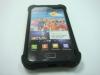 Husa Silicon Samsung I9100 Galaxy S II Negru Cu Gri