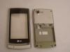 LG GT405 Housing Without Battery Cover And Complete Menu Keypad; Front Cover With Touch Screen +good Contact Swap Silver