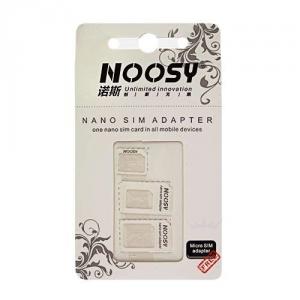 Noosy Nano Micro Sim Card Adapter iPhone 5  Alb