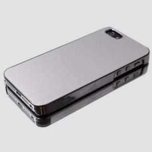Husa iPhone 5 Lustruita Aluminiu Argintie