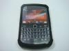 Husa Silicon BlackBerry Bold Touch 9900 9930 Negru Cu Roz