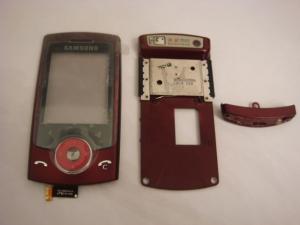 Samsung U600 Kit With Front Cover + Good Contact, Complete Slide Assy, Bottom Cover And Complete Menu Keypad Assy Swap Cherry