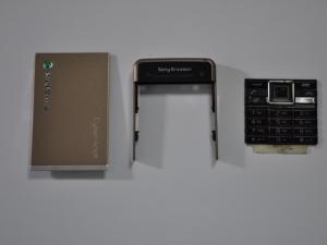 Carcasa Originala Sony Ericsson C902 3 Piese Swap - Bronz