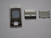 Carcasa Originala Sony Ericsson T303 3 Piese Swap - Argintie