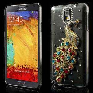 Husa Paun Superb Cu Diamante 3D Samsung Galaxy Note 3 N9002