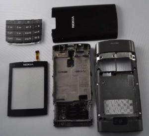 Carcasa Nokia X3-02 Originala 5 Piese Swap Gri