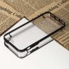 Husa Glossy iPhone 5 5s Cu Rama Neagra Si Spate Transparent