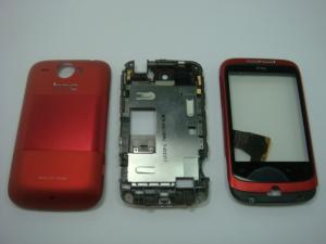 Carcasa HTC Wildfire Google G8 Cu TouchScreen Originala Rosie