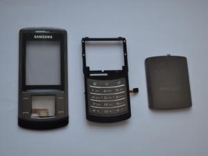 Carcasa Originala Samsung U900 2 Piese si Capac Baterie Swap - Argintie