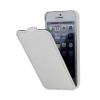 Husa Flip iPhone 5 Slim Piele Premium Jacka Type Alba