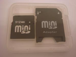 Card De Memorie Mini Sd 512 Mb Bluk (cu Adaptor)