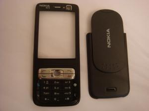 Carcasa Originala Nokia N73 - 2 piese si Tastatura -Neagra- Swap