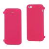 Husa flip silicon iphone 5 flexibila tpu folio roz