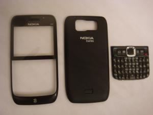 Nokia E63 Kit With Front Cover  Back Cover  Complete Keypad Black Swap