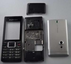 Carcasa Sony Ericsson Elm Originala 4 Piese Swap Neagra