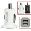 Incarcator Auto iPhone 4s USAMS Dual USB Negru