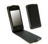 Husa Flip iphone 4 4s Piele Neagra