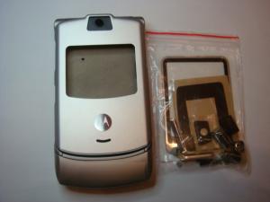 Carcasa Originala Motorola V3 Completa (argintie)