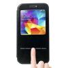 Husa Flip Samsung Galaxy S5 G900 Cu Stand Si Buton Preluare/Respingere Apel Neagra