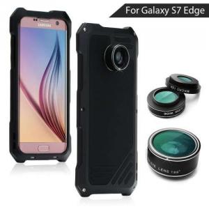 Husa Cu Lentile Zoom Camera Samsung Galaxy S7 edge G935 VIKING Series Neagra