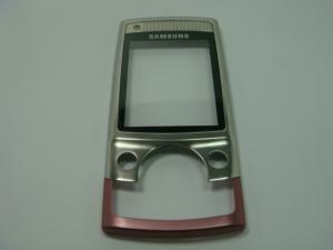 Carcasa Fata Samsung G600 Originala Swap Argintiu Cu Roz