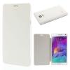 Husa Flip Samsung Galaxy Note 4 N910 N910F N910k N910C Litchi Piele Alba