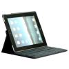 Husa iPad 2 3 4 Lichee Piele PU Cu Stand Si Rotatie 360 Grade Albastru Inchis
