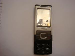 Carcasa Originala Completa Nokia 6500 Slide Swap Argintie