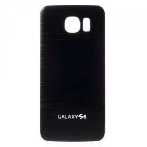 Capac Baterie Spate Samsung Galaxy S6 G920 Metal Periat Cu Adeziv Sticker Negru