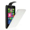 Husa Flip Vertical Nokia Lumia 630 Piele PU Alba