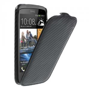 Husa Flip Vertical HTC Desire 506E 500 Piele Neagra