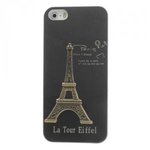 Husa Dura 3D Turnul Eiffel Plastic Si Metal iPhone 5 5s