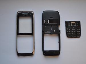 Nokia E51 Carcasa Originala 3 Piese Swap - Argintie