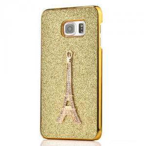 Husa Dura Samsung Galaxy S6 edge+ Plus Turnul Eiffel Gold