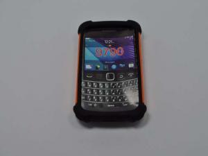 Husa Silicon BlackBerry Bold 9790 Negru Cu Portocaliu