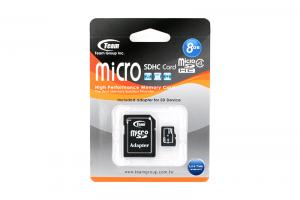Card Memorie Micro SD 8GB Teamgroup (cu adaptor SD)
