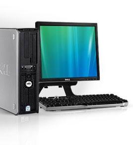Sistem second hand Dell Optiplex 755 Desktop, Core 2 Duo E6550 cu monitor 19''TFT Dell