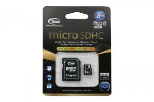 Card Memorie Micro SD 8GB (Clasa 10) Teamgroup (cu adaptor SD)