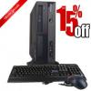 Sistem second-hand Lenovo DUAL CORE 1.8 / 2048 DDR2 / 80 cu monitor 17" TFT Fujitsu Siemens - 5 ms