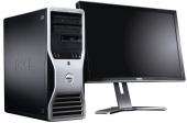 Sistem second hand Dell GX745 Tower Core2Duo E6300 1800 MHz+monitor 19''TFT Dell 1908FP